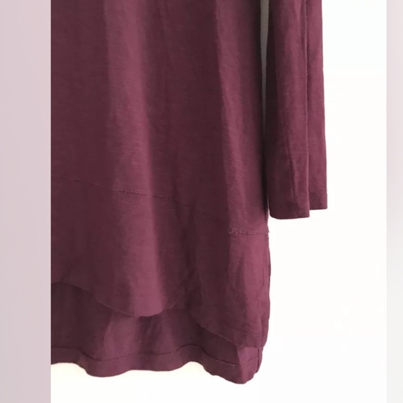Anthropologie | Pure Good Long Tee Womens Size S Red Tunic V-neck Long Sleeve - Picture 6 of 12